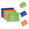 Gatuida 3Pcs Oxford Zipper Binder Pouches Transparent Document Storage Bags