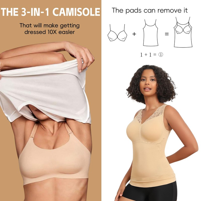 JOYSHAPER Women's Shapewear Tops for Tummy Control Shapewear Camisole Tanks
