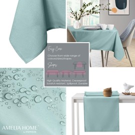 AmeliaHome Tablecloth, Lotus Effect, Water-resistant