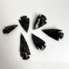 VIE Faceted Arrowhead, 3-4cm, Black Obsidian