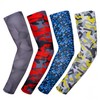 Men's Outdoor UV Protection Camouflage Ice Silk Arm Sleeves for Summer Sports Cycling Size/[Lightning Blue] Ice Sleeve 5ea