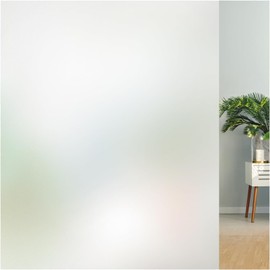 Lifetree Fensterfolie Blickdicht: Milchglasfolie Selbstklebend Fenster Sichtschutzfolie Blickdicht Anti-UV Statische Privatsphäre Haftend Glasfolie ohne Kleber Matt für Zuhause Büro 30 x 400cm