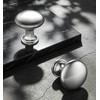 3 Pack 1-1/6 Inch Satin Nickel Round Cabinet Knobs, Solid