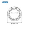 sourcing map M6 50Pcs Internal Tooth Washers, 304 Stainless Steel