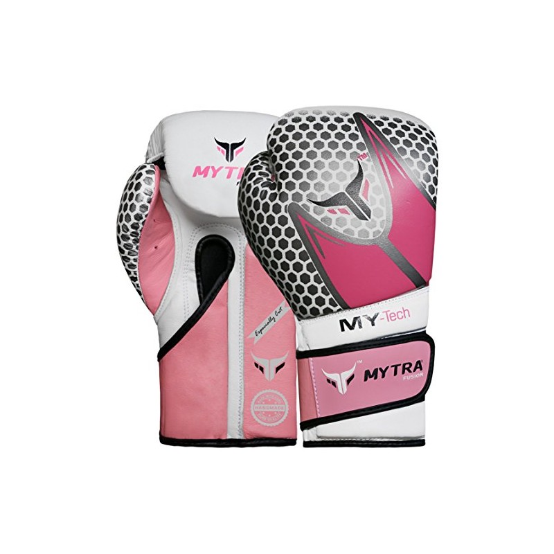 Mytra Fusion MY TECH Boxing Gloves Synthetic Leather SL1 (Pink,