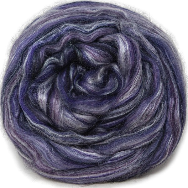 SILK MERINO Fiber for Spinning. Super Soft Combed Top Wool