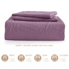 Exclusivo Mezcla Queen Quilt Bedding Set, Lightweight Dusty Lavender Quilts