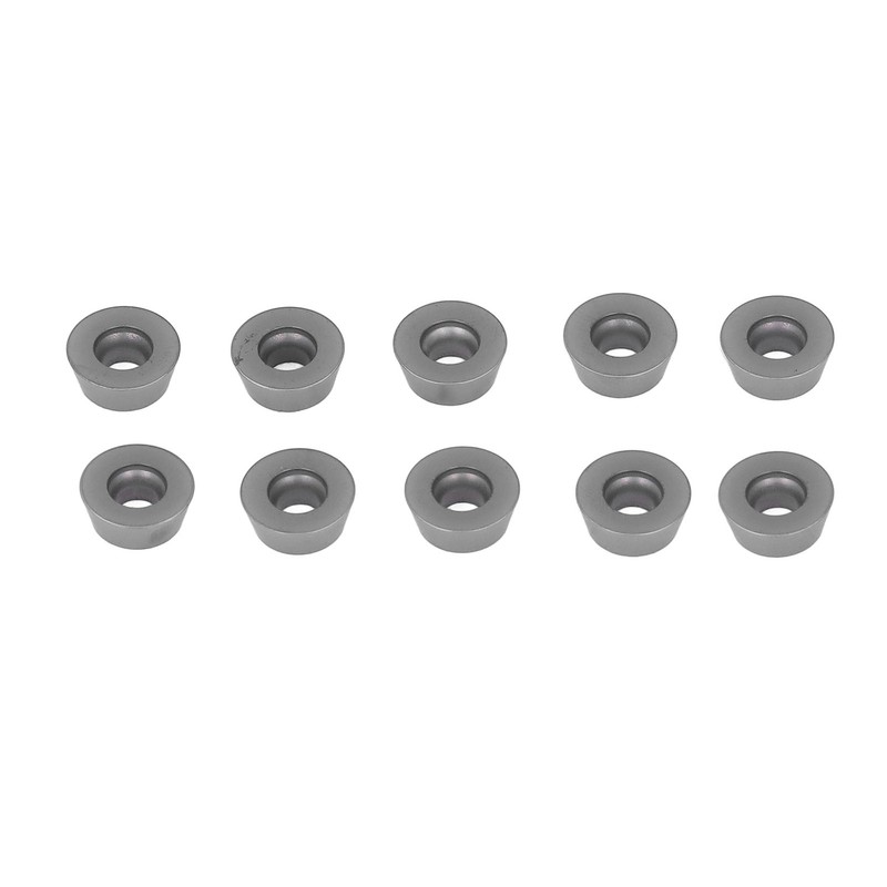 10PCS Black Coating Carbide Inserts Round CNC Turning Milling Inserts
