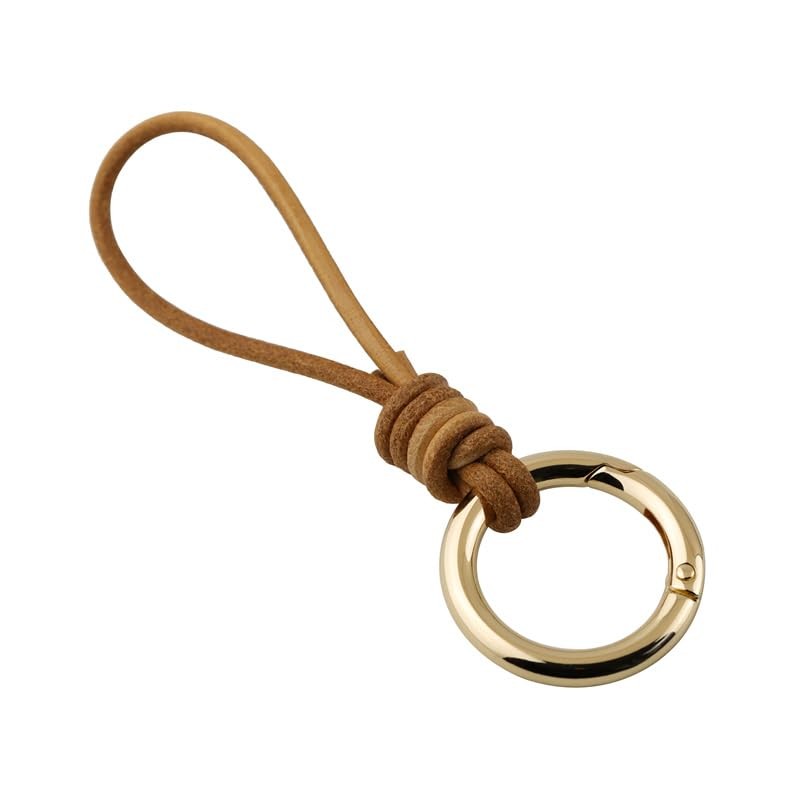 Tanjun Key Chain, Key Ring, Leather, Braid, Simple, Easy to