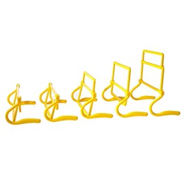 Set of 5 Adjustable Speed Training Hurdles by Trademark Innovations (Yellow)