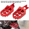 LKV Motorcycle Footpegs Dirt Bike Rest Pedal Foot Pegs Compatible