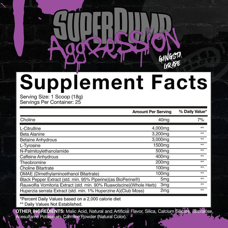 Gaspari Nutrition SuperPump Aggression Pre-Workout: Energy, Focus, Endurance, Recovery, Creatine