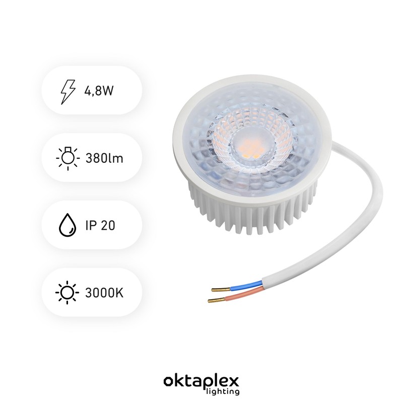 Oktaplex Set of 6 LED Module GU10 Replacement 230 V
