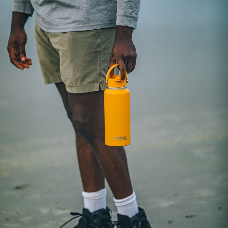 RTIC 32oz Outback Water Bottle, Ceramic Lined, Insulated, Stainless Steel,