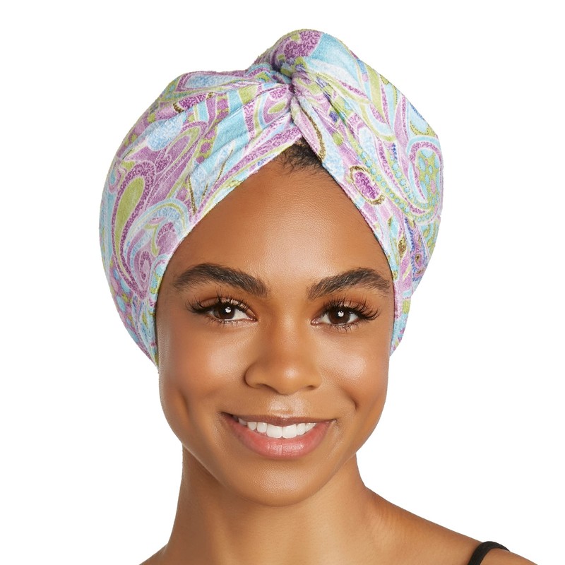Turbie Twist Microfiber Hair Towel (2 Pack) Paisley