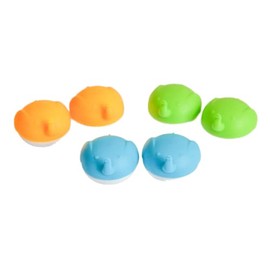 Sports Vision World New 3 x Elephant Fun Cute Contact Lens Storage Box Holder Soaking Container Travel Orange