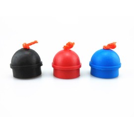 Honbay 3pcs Mix Color Rubber Pool Table Billiard Cue Chalk Holders with String