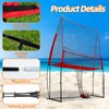 Volleyball Training Net System Volleyball Training Equipment, 11 x 8ft