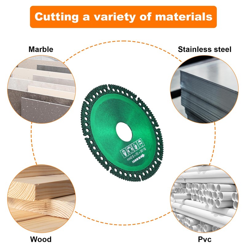 sourcing map 5pcs 4" Diamond Saw Blade, 20mm Arbor Cut