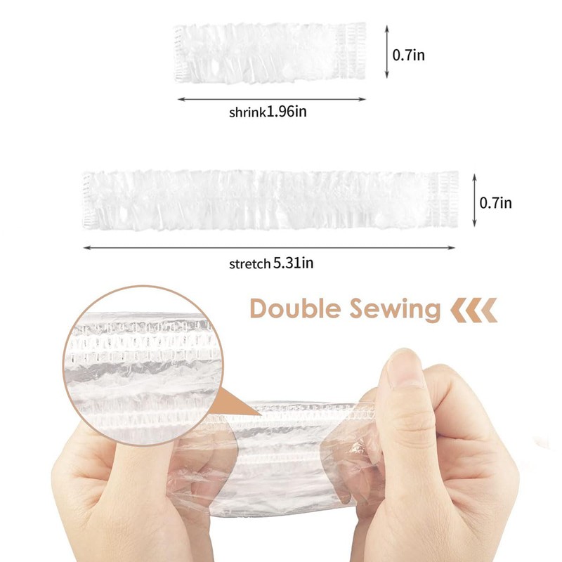 200 Pack Disposable Ear Covers For Shower Waterproof Ear Shower