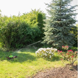 Relaxdays Impact Circle Sprinkler, Watering of Large Areas up to 450 m², 12 m Reach, 360°, Irrigation, Green