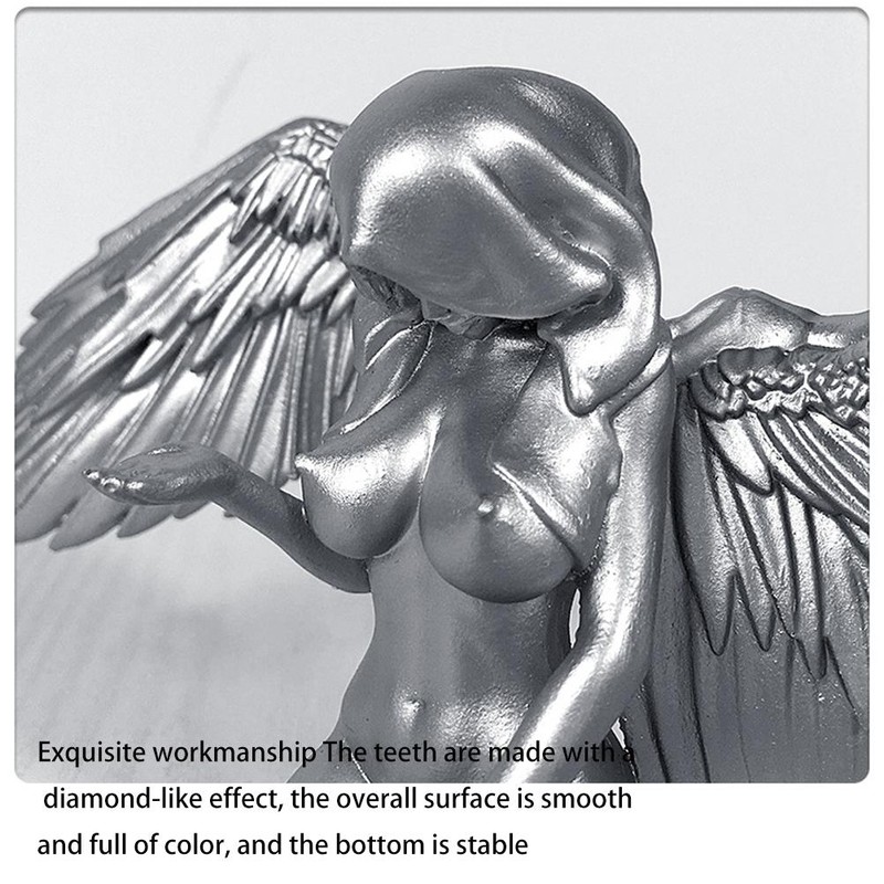 Interior Kneeling Angel Wing Ornaments Craft Mythical Character Decoration with