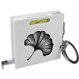 'Ginkgo Leaf' Keyring Tape Measure / Spirit Level Tool (KM00038467)