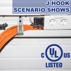 Gisafai 100 Cable Support J Hook, Cable Hooks for Hanging,