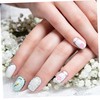 Healeved 4sets Flowers for Nails Delicate Nail Charms Removable Petal