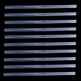 10PCS Clear A4 Slide Binders White Binding Bars Slide Grip,Plastic Spine Bars Sliding Binders for File Report Project Presentation Office Document Supplies 30.5 * 1CM