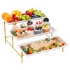 Lifewit 3 Tiered Plastic Serving Tray for Party Entertaining, 14"×6.5"