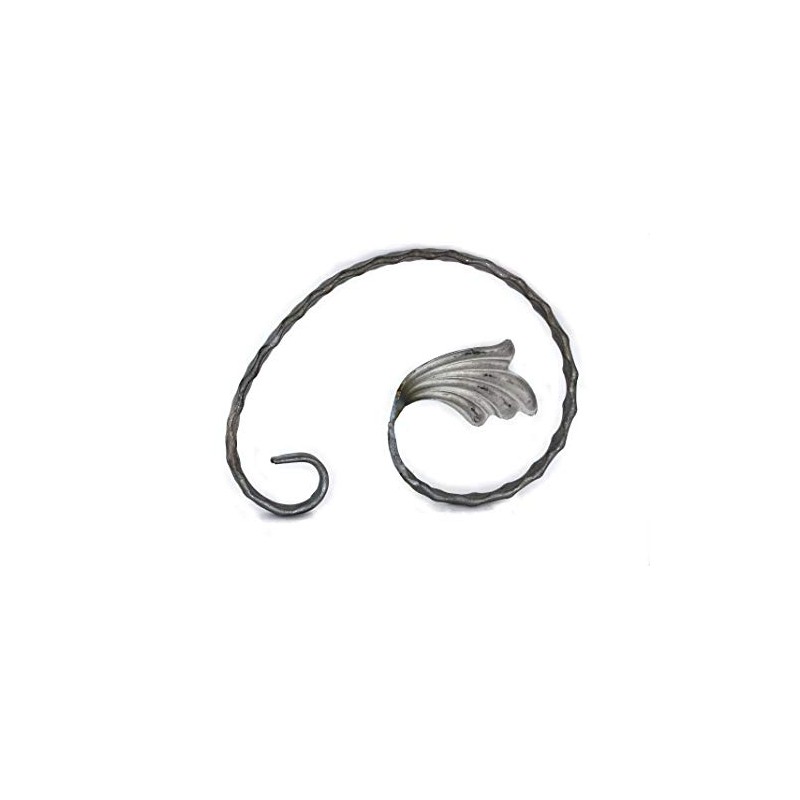 UHRIG Scroll Wrought Iron Decorative Element Made of Forged Steel,
