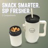 Sip N’ Snack Dual Compartment Stainless Steel Water Bottle –
