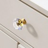 Qshare 6 Pack Crystal Knobs Cabinet Knobs,Single Hole Pull Handle