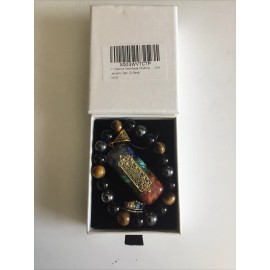 Box Chakra 3 Pc. Jewelry Set ~Necklace ~ Bracelet ~ Ring ~ Box Set