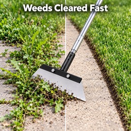 Heavy-Duty Steel Garden Weeding Shovel – Multi-Purpose Weed Removal and Ground Scraper Tool for Lawns, Gardens and Farms
