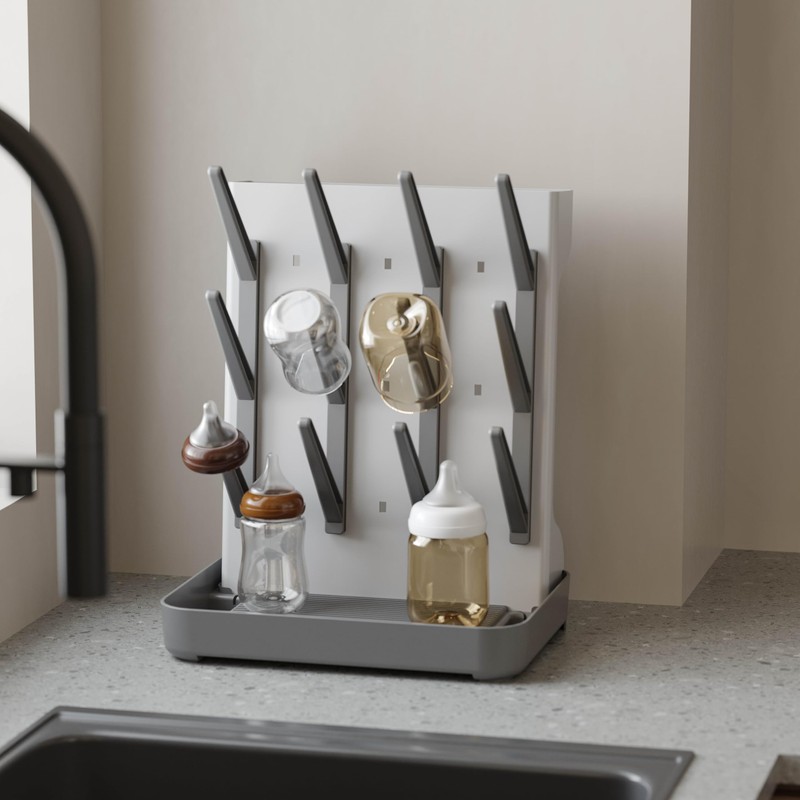 IEEK Baby Bottle Drying Rack,Large Vertical Drying Tower Bottle Rack