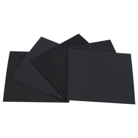 Labasics Metallographic Sandpaper Set, Laboratory Metal Electrode Sandpaper, 9 Sheets Per Pack, 70x70mm Sheet, 600# to 1500# Grit