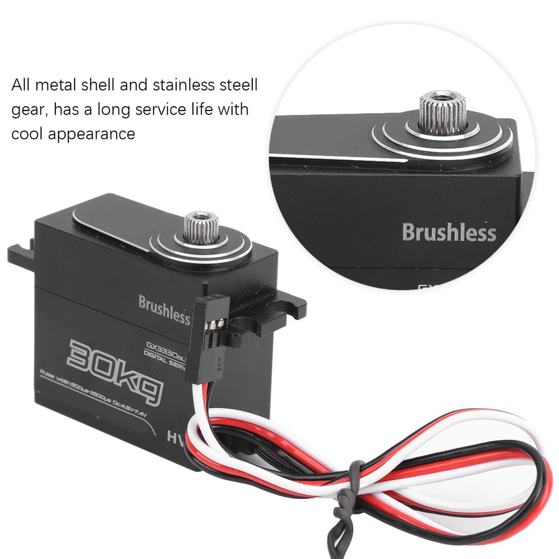 30KG Waterproof Full Metal Gears High Torque Digital Servo for