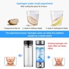 Hydrogen Water Bottle Generator 2pack, Glass Hydrogenated Water Bottles Health