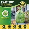 BIOGRN 55 Gallon Compostable Trash Bags Flat-Top, Heavy Duty Extra