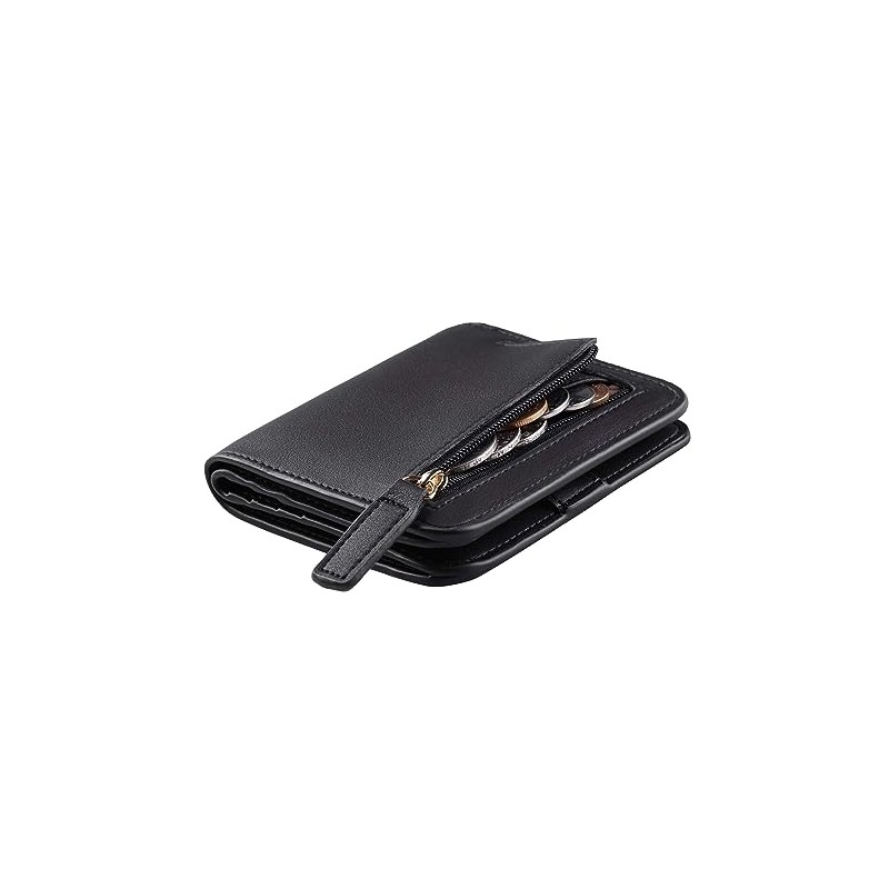 Cartera Mujer Pequeño con RFID Bloquea, Mini Monedero Bifold para