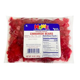 Howe Cinnamon Bears, Gummy Candy 14 oz Bag, Case of 12
