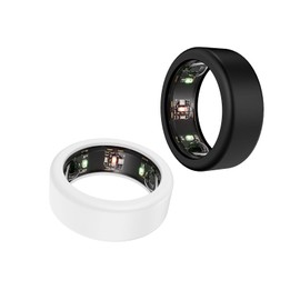 Bimanpap Ring Cover for Oura Ring Gen 3, Silicone Elastic Case for Oura Ring Working Out Accessories, Ring Protector for Men and Women (Black+Clear, S(6/7/8/9/10))