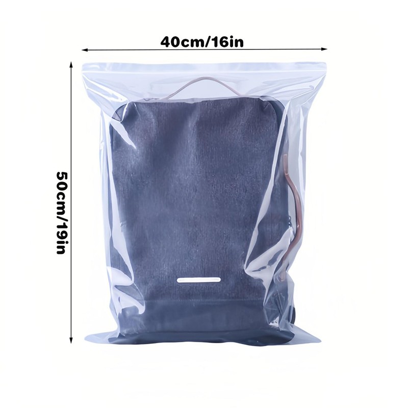 15 Pieces Large 3.5 Gallon Plastic Zipper Storage Bags 16x19