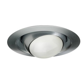 Juno Lighting Group 229-SC UPX322 SL PAR/BR30 Regressed Eyeball, 6-Inch, Satin Chrome Trim
