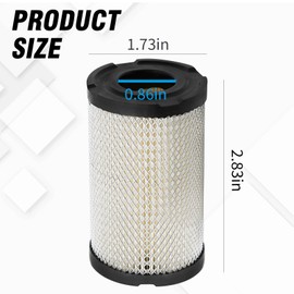 SYOWADA 5 Pcs Air Filter Replacement For Tecumseh ECV100 ECV120 LV148XA LV156EA LV156XA, 10305 Air Filter Replacement For Craftsman 987799601 Chipper Shredder (5 Pcs)