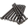 10 x M3.5 Black Nickel 50mm Long Screws - Flat
