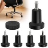 Office Chair Glides Bell Glides Replacement Fixed Castors 5PCS Black