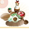 qiqee Mini 500 Count Cupcake Liners Natural Muffin Liners Food